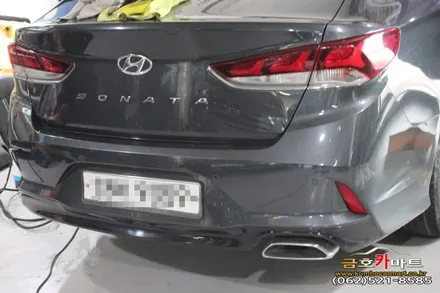 LF소나타 뒷유리 공기방울 썬팅 새로 성능좋고 가성비 좋은 애니가드 필름으로 시공해드림 / 광주 북구 중흥동