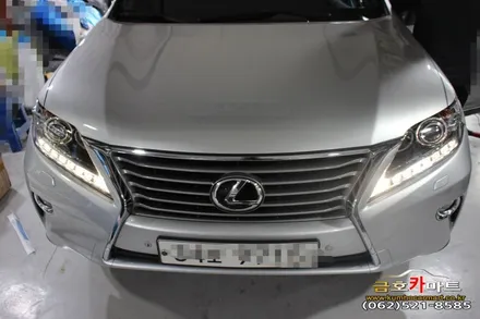 렉셔스 RX350차량 오래사용 퇴색한썬팅 제거후 가성비좋은 애니가드 필름으로 새로 시공해드림 / 광주 북구 중흥동