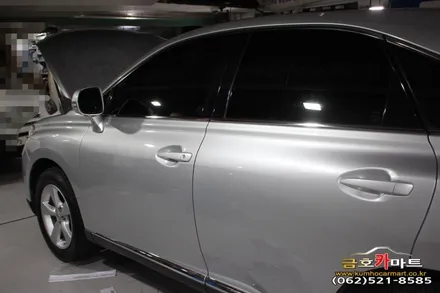 렉셔스 RX350차량 오래사용 퇴색한썬팅 제거후 가성비좋은 애니가드 필름으로 새로 시공해드림 / 광주 북구 중흥동