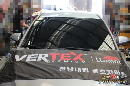 아반떼AD 전면과 측면유리 오래사용 퇴색한썬팅 제거후 가성비좋은 애니가드 필름으로 시공해드림 / 광주 북구, 서구, 남구, 동구