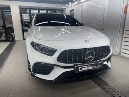 벤츠 A43S AMG 그릴 크롬 랩핑 시공  ( 마포구 PPF , 마포구 랩핑 ) < 코션 마포점 > / 마포구 신수동