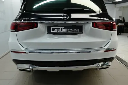 벤츠 GLS 600 마이바흐 펄화이트 듀오톤(투톤) 블랙&화이트 랩핑 시공 ( 마포구 PPF , 마포구 랩핑 ) < 코션 마포점 > / 마포구 신수동