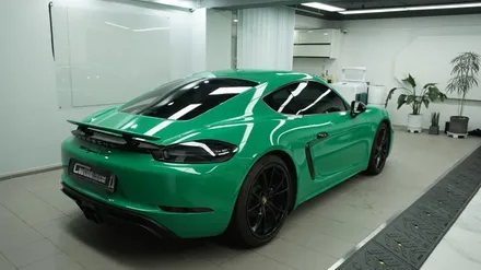 포르쉐 718 카이맨 3m Kelly Green 전체 랩핑  ( 용산 마포구 여의도 랩핑 PPF ) < 코션 마포점 > / 서울 마포, 서대문, 영등포, 은평