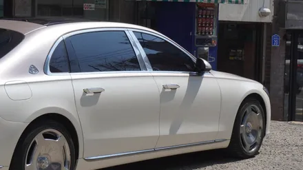 벤츠 S580 마이바흐 라이트 골드 실버 듀오톤(투톤) 랩핑 시공  ( 마포구 PPF , 마포구 랩핑 ) < 코션 마포점 > / 서울 마포, 서대문, 영등포, 은평