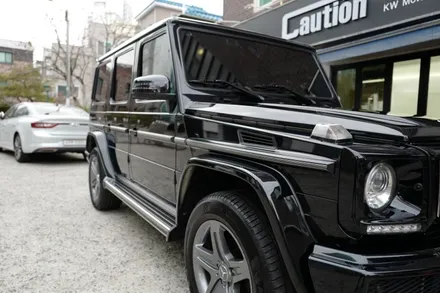 벤츠 지바겐 G350D 하이그로시 고광택 블랙 전체 랩핑. 화이트 -> 유광블랙 ( 용산 마포구 여의도 랩핑 PPF ) < 코션 마포점 > / 마포구 신수동
