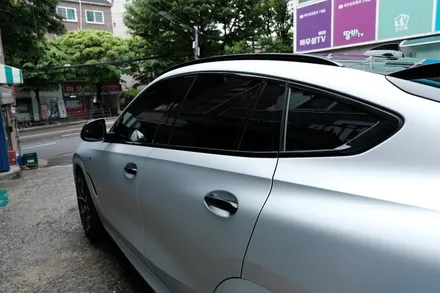 BMW X6 실버 무광 PPF 시공,  컬러 PPF ( 마포구 PPF , 마포구 랩핑 ) < 코션 마포점 > / 마포구 신수동