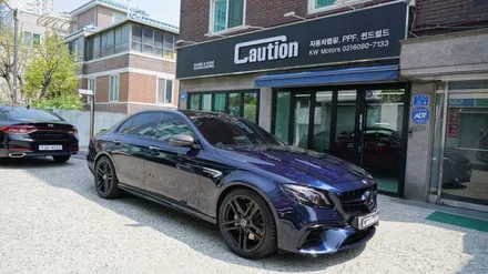 벤츠 E63 AMG 휠, 전체 크롬 딜리트 KPMF 탑폴리에 블랙 / 서울 마포, 서대문, 영등포, 은평