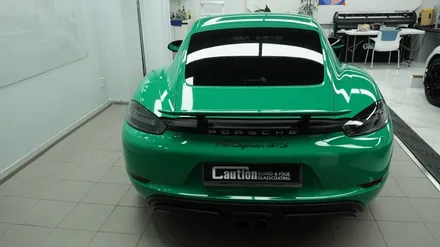 포르쉐 718 카이맨 3m Kelly Green 전체 랩핑  ( 용산 마포구 여의도 랩핑 PPF ) < 코션 마포점 > / 서울 마포, 서대문, 영등포, 은평