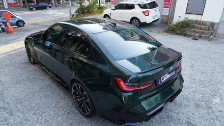 BMW M3 G80 KPMF 그린블랙 전체 랩핑, 윈드쉴드, 전면부 PPF, 실내가죽코팅   ( 용산 마포구 여의도 랩핑 PPF ) < 코션 마포점 > / 서울 마포, 서대문, 영등포, 은평