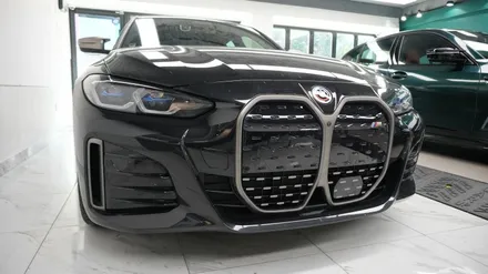 BMW i4 탑폴리에 블랙 그릴 랩핑  ( 용산 마포구 여의도 랩핑 PPF ) < 코션 마포점 > / 서울 마포, 서대문, 영등포, 은평