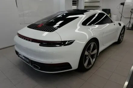 포르쉐 911 카레라 4s 블랙 고광택 하이그로시 랩핑, 크롬딜리트 시공  ( 마포구 PPF , 마포구 랩핑 ) < 코션 마포점 > / 마포구 신수동