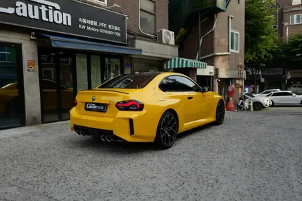 BMW M2 딥옐로우 랩핑  ( 마포구 PPF , 마포구 랩핑 ) < 코션 마포점 > / 서울 마포, 서대문, 영등포, 은평