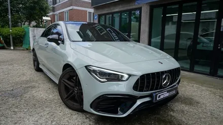 벤츠 cla45s amg 탑폴리에 미디엄 그레이 전체 랩핑   ( 용산 마포구 여의도 랩핑 PPF ) < 코션 마포점 > / 서울 마포, 서대문, 영등포, 은평