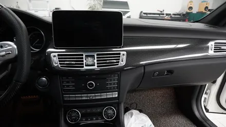 벤츠 CLS AMG 실내 카본 PPF 시공  ( 용산 마포구 여의도 랩핑 PPF ) < 코션 마포점 > / 서울 마포, 서대문, 영등포, 은평