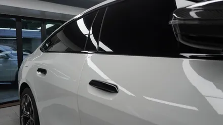 BMW I4 블랙 PPF 루프스킨, 손잡이 KPMF 탑폴리에 블랙 랩핑  ( 마포구 PPF , 마포구 랩핑 ) < 코션 마포점 > / 서울 마포, 서대문, 영등포, 은평