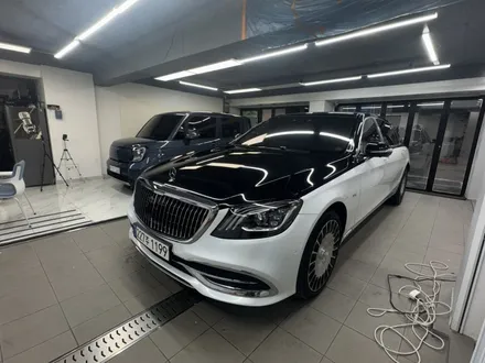 벤츠 S클라스 S680 펄화이트 듀오톤(투톤) 랩핑 사고처리 랩핑  ( 마포구 PPF , 마포구 랩핑 ) < 코션 마포점 > / 마포구 신수동