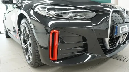 BMW I4 3M 카마인레드 부분 포인트 랩핑   ( 용산 마포구 여의도 랩핑 PPF ) < 코션 마포점 > / 서울 마포, 서대문, 영등포, 은평