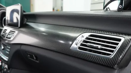 벤츠 CLS AMG 실내 카본 무광 PPF 시공  ( 용산 마포구 여의도 랩핑 PPF )  < 코션 마포점 > / 서울 마포, 서대문, 영등포, 은평