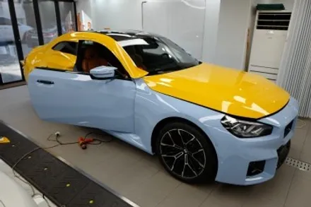 BMW M2 딥옐로우 랩핑  ( 마포구 PPF , 마포구 랩핑 ) < 코션 마포점 > / 서울 마포, 서대문, 영등포, 은평