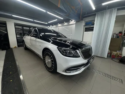 벤츠 S클라스 S680 펄화이트 듀오톤(투톤) 랩핑 사고처리 랩핑  ( 마포구 PPF , 마포구 랩핑 ) < 코션 마포점 > / 마포구 신수동