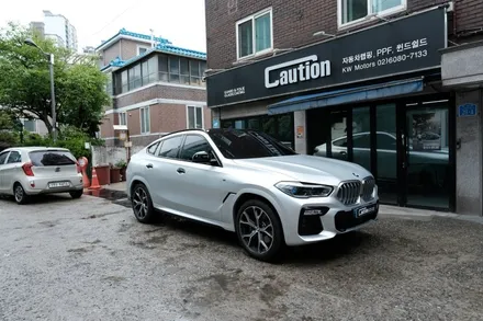 BMW X6 실버 무광 PPF 시공,  컬러 PPF ( 마포구 PPF , 마포구 랩핑 ) < 코션 마포점 > / 마포구 신수동