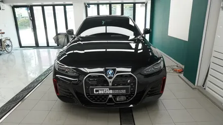 BMW I4 3M 카마인레드 부분 포인트 랩핑   ( 용산 마포구 여의도 랩핑 PPF ) < 코션 마포점 > / 서울 마포, 서대문, 영등포, 은평