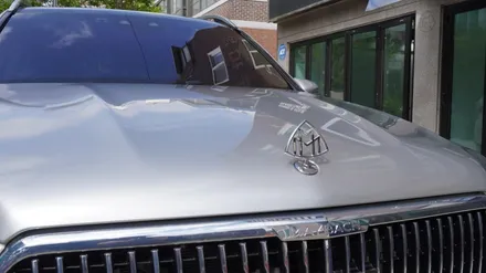 벤츠 GLS 600 마이바흐 KPMF탑폴리에 듀오톤(투톤) 실버 랩핑 ( 마포구 랩핑 PPF ) < 코션 마포점 > / 서울 마포, 서대문, 영등포, 은평