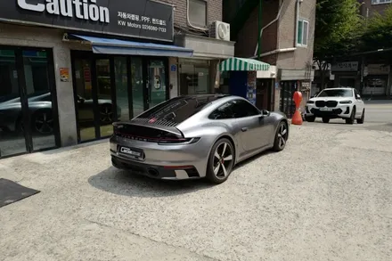 포르쉐 991 카레라 4s 아게이트 그레이 랩핑 시공  ( 마포구 PPF , 마포구 랩핑 ) < 코션 마포점 > / 마포구 신수동