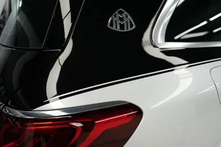 벤츠 GLS 600 마이바흐 펄화이트 듀오톤(투톤) 블랙&화이트 랩핑 시공 ( 마포구 PPF , 마포구 랩핑 ) < 코션 마포점 > / 마포구 신수동