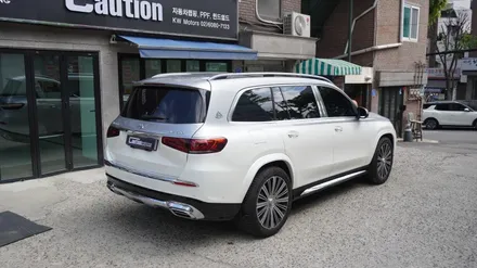 벤츠 GLS 600 마이바흐 KPMF탑폴리에 듀오톤(투톤) 실버 랩핑 ( 마포구 랩핑 PPF ) < 코션 마포점 > / 서울 마포, 서대문, 영등포, 은평