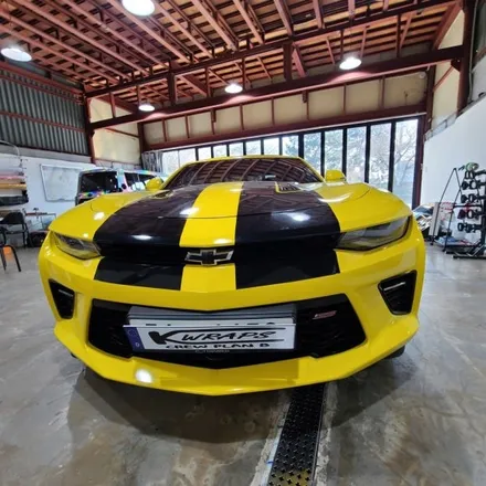 [케이랩스_진해랩핑+창원랩핑+전체랩핑+부분랩핑+광고랩핑] 카마로SS 튜닝 범퍼 시공 창원랩핑샵 / 창원시 진해구