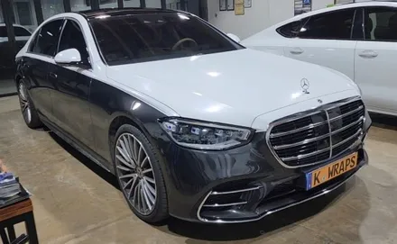 창원랩핑 - 벤츠 S500 마이바흐 듀오톤 랩핑은 어디에서?? 케이랩스 [진해랩핑, 마산랩핑, 경남랩핑, 루프스킨, 전체랩핑,부분랩핑, 광고랩핑] - 창원랩핑샵 / 창원시 진해구