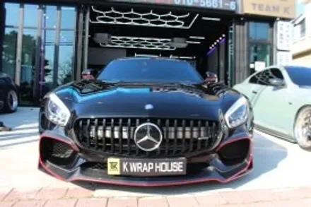 창원랩핑 - 벤츠 AMG GTS 40 케릭터 라인 레드라인 시공도? 케이랩하우스!![진해랩핑, 마산랩핑, 경남랩핑, 루프스킨, 전체랩핑,부분랩핑, 광고랩핑]-창원랩핑샵 / 창원시 진해구