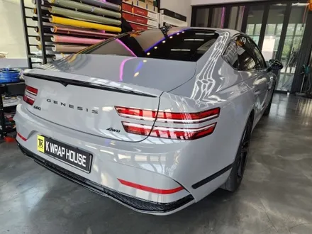 창원랩핑 제네시스 G80 전체랩핑 락그레이 크롬딜리트 블랙에디션 휠도색｜케이랩하우스 / 창원시 진해구