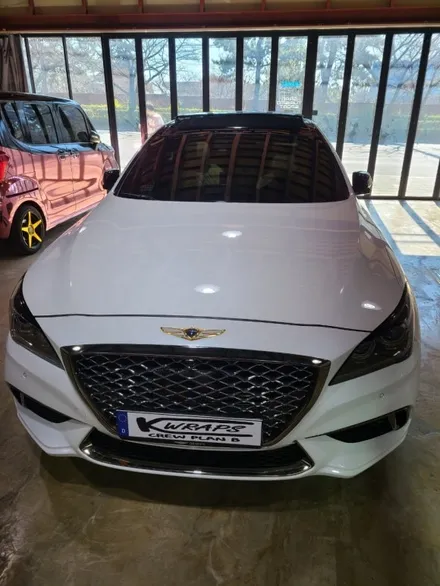 제네시스 G80 크롬 딜리트(크롬죽이기) [케이랩스_진해랩핑+창원랩핑+전체랩핑+부분랩핑+광고랩핑] 창원랩핑샵 / 창원시 진해구