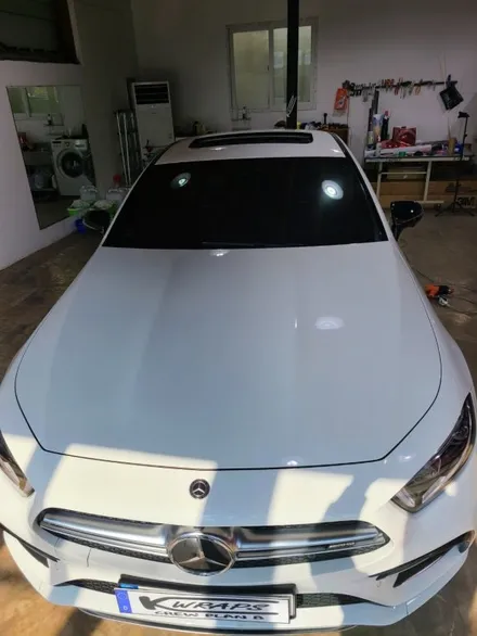 벤츠 CLS 53 AMG 루프스킨 & 스포일러 랩핑 시공 [케이랩스_진해랩핑+창원랩핑+전체랩핑+부분랩핑+광고랩핑] 창원랩핑샵 / 창원시 진해구