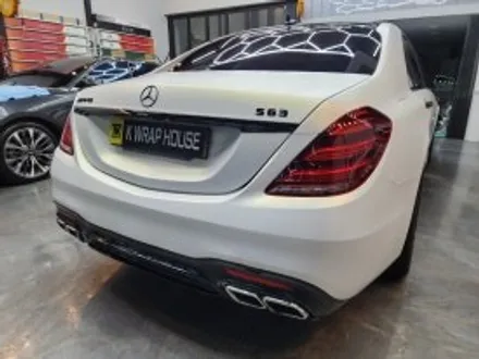 창원 랩핑 벤츠 63 AMG 전체랩핑, 블랙에서 화이트골드로 완벽 변신 실내 카본랩핑까지 완성 / 창원시 진해구