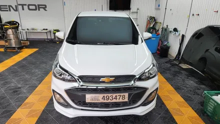 광교랩핑 스파크부분랩핑 고광택 슈퍼하이그로시 화이트차량에 매우 효과적인 포인트 / 동탄