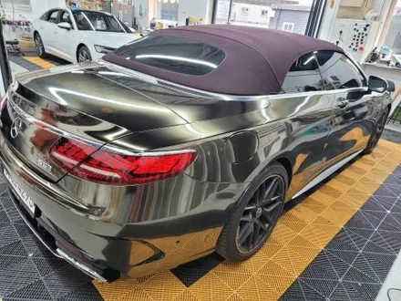 벤츠 S63amg 카브리올레 블랙 크롬 전체랩핑 용인 본점 / 동탄