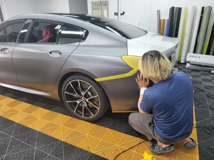 용인랩핑 bmw840i전체랩핑 사틴다크그레이 고급스러운 색상으로 탈바꿈! / 동탄