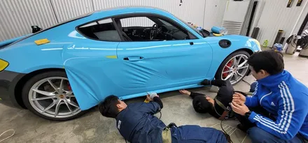 수원랩핑 전체랩핑 포르쉐 전체랩핑 / 동탄