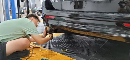용인부분랩핑 카니발크롬가리기 앞뒤 디퓨저 깔끔하게 / 동탄
