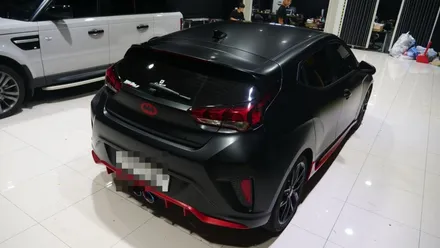 벨로스터 전체랩핑 베트카 컨셉 랩핑!! 사틴블랙필름 씹어먹는 벨텁카!! / 동탄