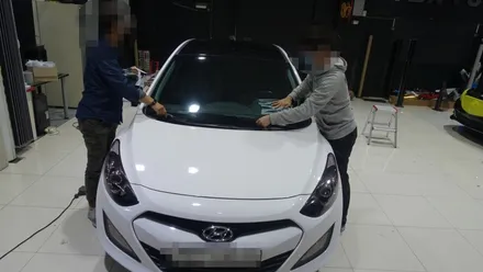 광교 부분랩핑 곳곳에 포인트 랩핑으로 i30 꾸며주기! ( 용인 광교 루프스킨 ) / 동탄