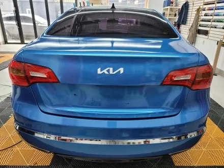 수원랩핑 기아 k7  메탈릭 블루로 전체랩핑 / 동탄