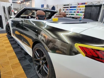 벤츠 S63amg 카브리올레 블랙 크롬 전체랩핑 용인 본점 / 동탄