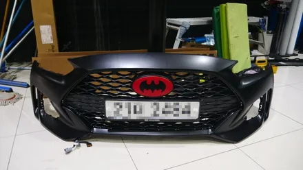 벨로스터 전체랩핑 베트카 컨셉 랩핑!! 사틴블랙필름 씹어먹는 벨텁카!! / 동탄