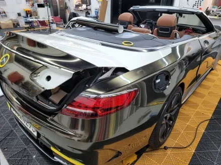 벤츠 S63amg 카브리올레 블랙 크롬 전체랩핑 용인 본점 / 동탄