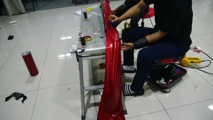 벨로스터 전체랩핑 베트카 컨셉 랩핑!! 사틴블랙필름 씹어먹는 벨텁카!! / 동탄