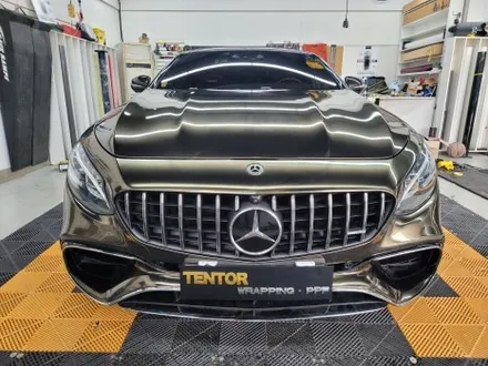 벤츠 S63amg 카브리올레 블랙 크롬 전체랩핑 용인 본점 / 동탄